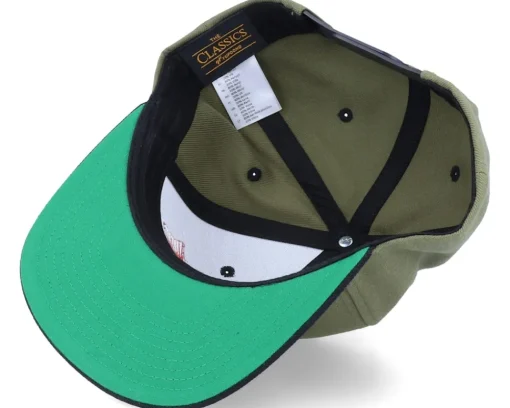 Snapback-Skillfish Perch Black Applique Olive/Black Snapback -