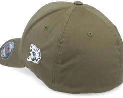 Flexfit-Skillfish Perch Fishing Side Logo Olive Flexfit -