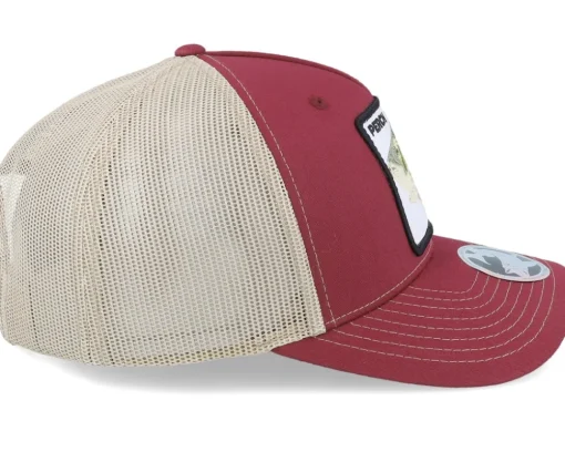Trucker-Skillfish Perch Pro Fishing 112fp Split Cardinal/Tan Trucker - Red