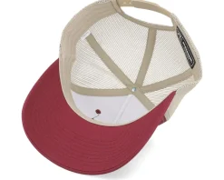 Trucker-Skillfish Perch Pro Fishing 112fp Split Cardinal/Tan Trucker - Red