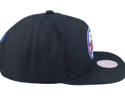 Snapback-Mitchell & Ness Philadelphia 76ers Core Basic Black Snapback -