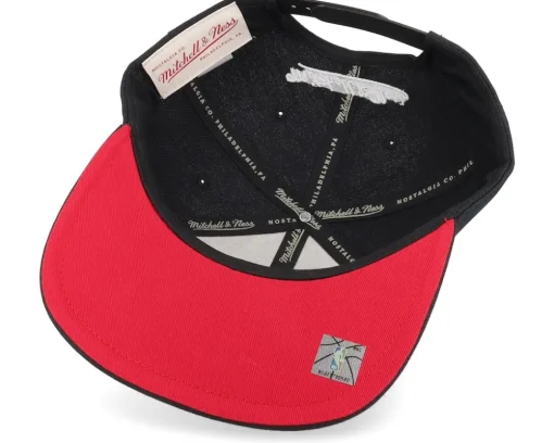 Snapback-Mitchell & Ness Philadelphia 76ers Dead Remix Deadstock Black Snapback -