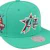 Snapback-Mitchell & Ness Philadelphia 76ers Desert Green Teal Snapback -