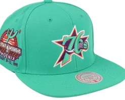 Snapback-Mitchell & Ness Philadelphia 76ers Desert Green Teal Snapback -