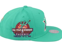 Snapback-Mitchell & Ness Philadelphia 76ers Desert Green Teal Snapback -