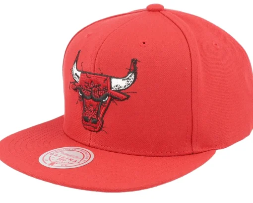 Snapback-Mitchell & Ness Philadelphia 76ers Embroidery Glitch Snapback - Blue