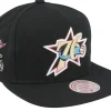 Snapback-Mitchell & Ness Philadelphia 76ers Neon Tropical Hwc Snapback - Black
