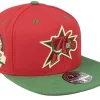 Fitted-Mitchell & Ness Philadelphia 76ers Nightmare /Green Fitted - Red
