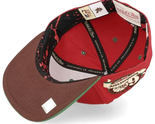 Fitted-Mitchell & Ness Philadelphia 76ers Nightmare /Green Fitted - Red