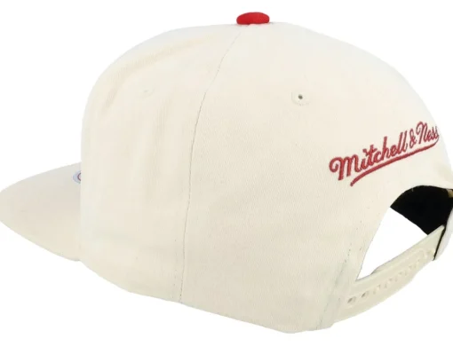 Snapback-Mitchell & Ness Philadelphia 76ers Reframe Retro Off Snapback - White