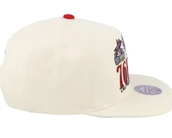 Snapback-Mitchell & Ness Philadelphia 76ers Reframe Retro Off Snapback - White