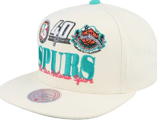Snapback-Mitchell & Ness Philadelphia 76ers Reframe Retro Off Snapback - White