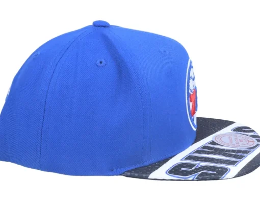 Outlet Mitchell & Ness Philadelphia 76ers Slash Century Royal/Black Snapback -