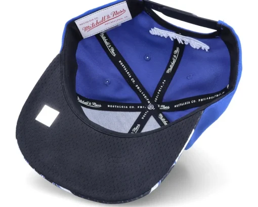 Outlet Mitchell & Ness Philadelphia 76ers Slash Century Royal/Black Snapback -