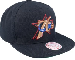 Snapback-Mitchell & Ness Philadelphia 76ers Team Ground 2.0 Snapback - Black