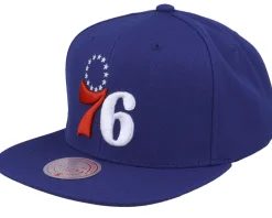 Snapback-Mitchell & Ness Philadelphia 76ers Team Ground 2.0 Snapback - Black