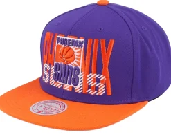 Online Mitchell & Ness Phoenix Suns Cross Check Hwc /Orange Snapback - Purple
