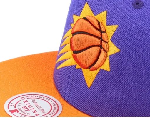 Sale Mitchell & Ness Phoenix Suns Team 2 Tone 2.0 /Orange Snapback - Purple