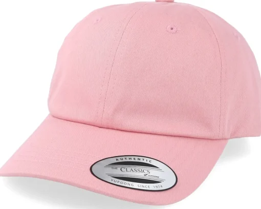 Adjustable | Blanks-Yupoong Pink Dad Cap -