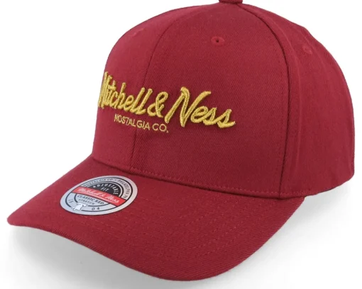 Sale Mitchell & Ness Pinscript 110 Red/Gold Adjustable -