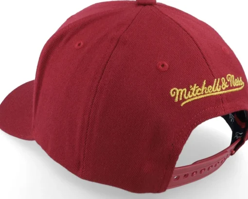 Sale Mitchell & Ness Pinscript 110 Red/Gold Adjustable -