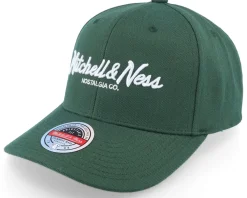 Adjustable-Mitchell & Ness Pinscript Dark Green/White Adjustable -