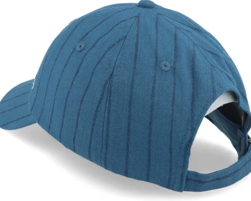 Dad Cap-Lyle & Scott Pinstripe Baseball Cap Apres Navy Dad Cap - Blue
