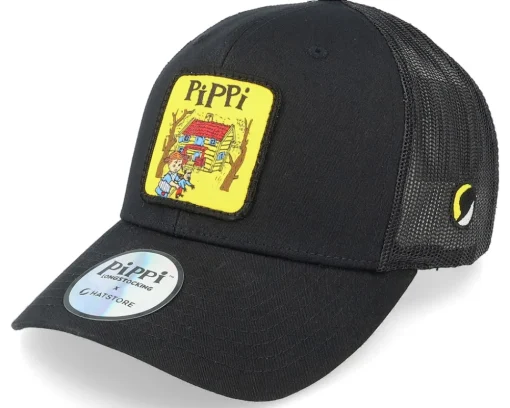 Trucker-Pippi Longstocking Pippi Cover Black/Yellow Trucker -