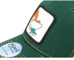 Trucker-Pippi Longstocking Pippi Mr Nilsson /Yellow Trucker - Green