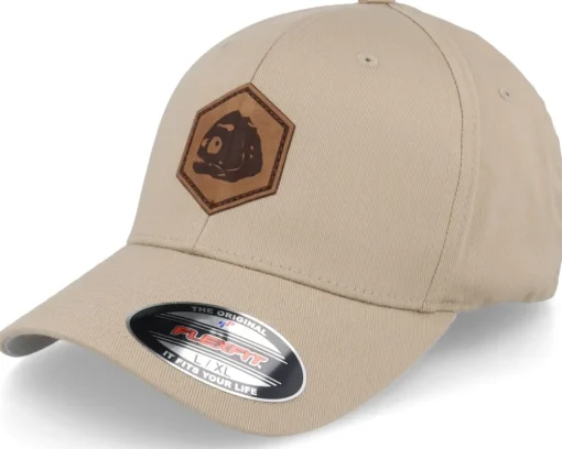Flexfit-Skillfish Piranha Skull Hex Patch Maroon Flexfit - Red