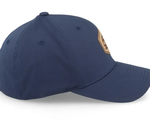 Discount Skillfish Piranha Skull Hex Patch Navy Flexfit - Blue