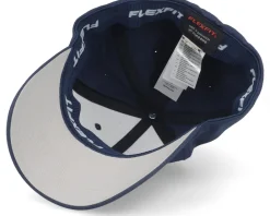 Discount Skillfish Piranha Skull Hex Patch Navy Flexfit - Blue