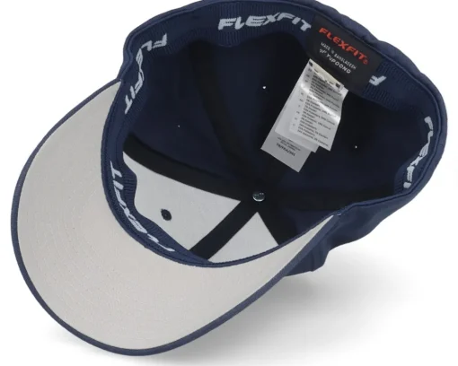 Discount Skillfish Piranha Skull Hex Patch Navy Flexfit - Blue