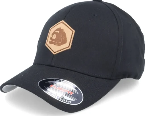 Discount Skillfish Piranha Skull Hex Patch Navy Flexfit - Blue