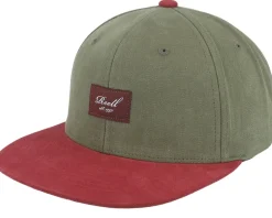 Snapback-Reell Pitchout Cap Stone Green/Root Beer Snapback -