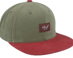 Snapback-Reell Pitchout Cap Stone Green/Root Beer Snapback -