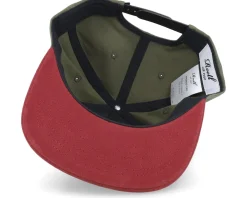 Snapback-Reell Pitchout Cap Stone Green/Root Beer Snapback -