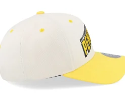 Adjustable-Mitchell & Ness Pittsburgh Penguins Retro Type Pro Off White/Yellow Adjustable - Beige