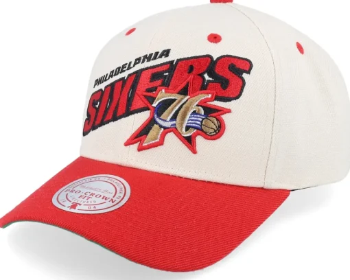 Adjustable-Mitchell & Ness Pittsburgh Penguins Retro Type Pro Off White/Yellow Adjustable - Beige