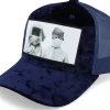 Velvet Caps-Calza Pennello Plague Velvet Navy A-frame Trucker -