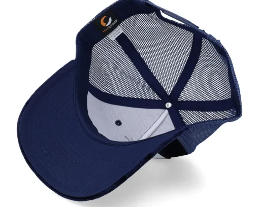 Velvet Caps-Calza Pennello Plague Velvet Navy A-frame Trucker -