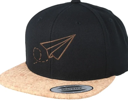 Outlet Origami Plane Black/Cork Snapback -