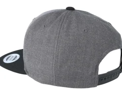 Snapback-Origami Plane Filled Charcoal/Black Snapback -