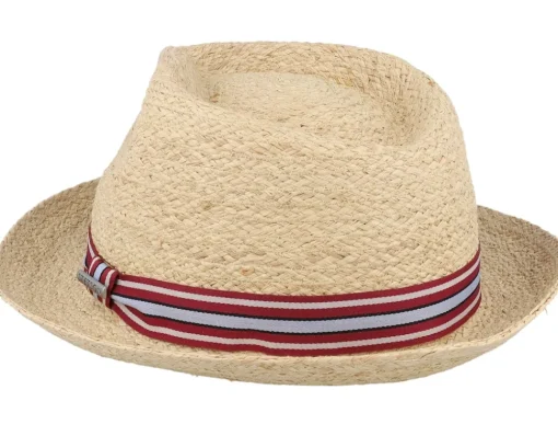 Outlet Stetson Player Raffia Beige Straw Hat -