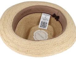 Outlet Stetson Player Raffia Beige Straw Hat -