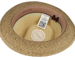 Straw Hat-Stetson Player Toyo Beige/Brown Straw Hat -