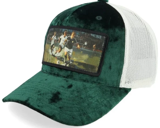 Trucker-Calza Pennello Playing Football Velvet A-Frame Trucker - Black