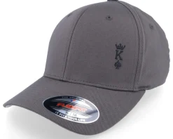 Flexfit-Iconic Poker King Crown Dark Grey Flexfit Wooly Combed -