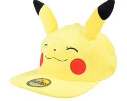 Best Difuzed Pokémon Smiling Pikachu Plush Yellow Snapback -