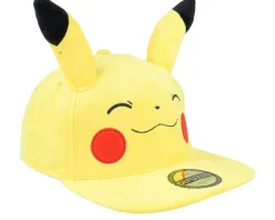 Best Difuzed Pokémon Smiling Pikachu Plush Yellow Snapback -